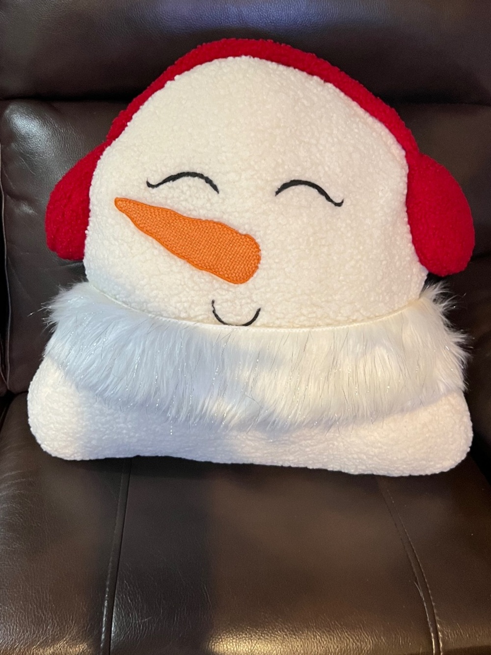 Snowman pillow